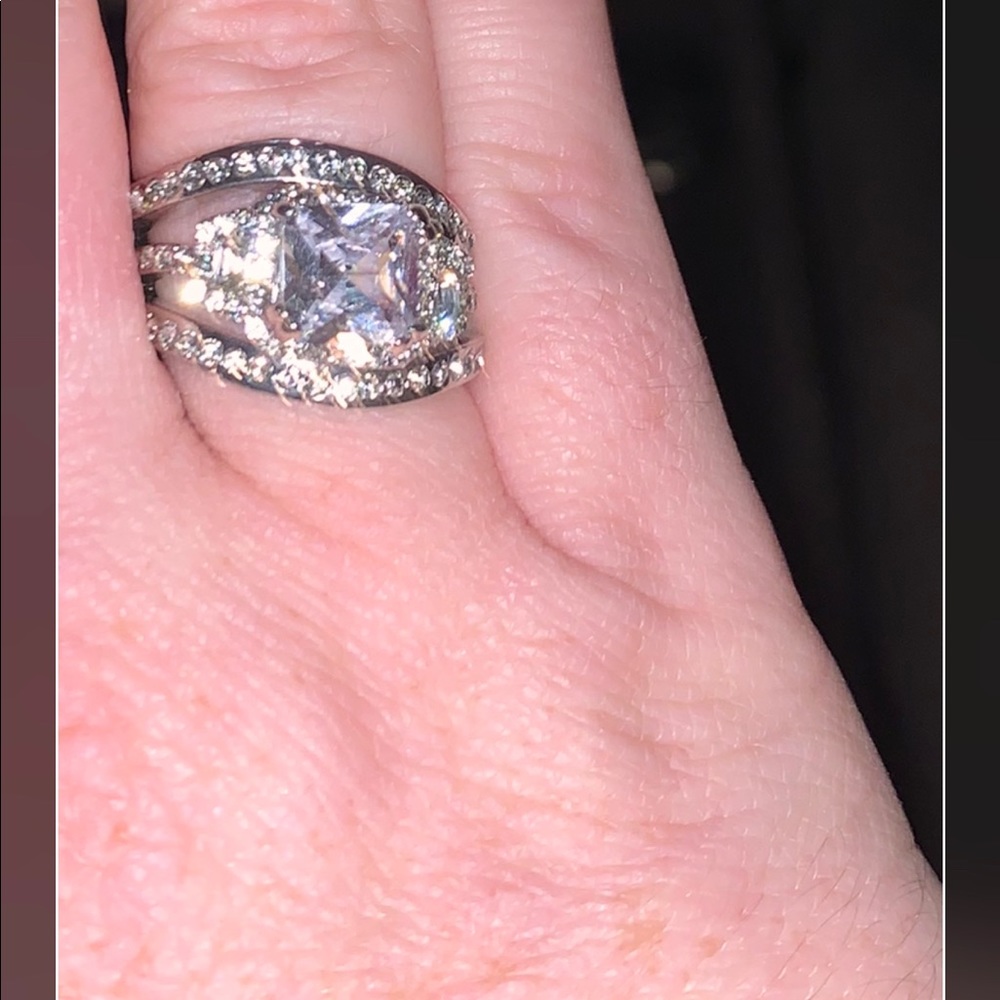 Princess cut ring set - Picture 2 of 2